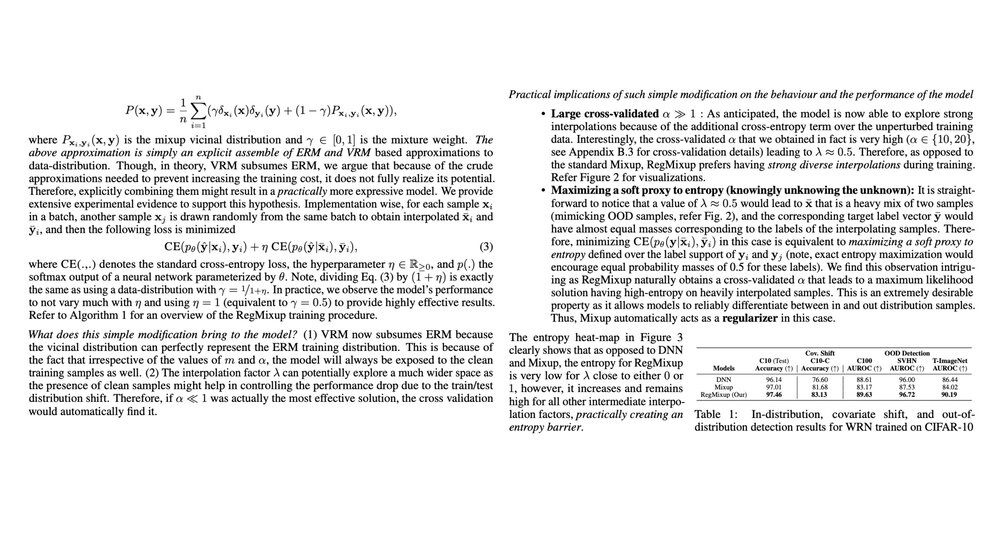 Regmixup: Mixup as a regularizer can surprisingly improve accuracy and out distribution robustness